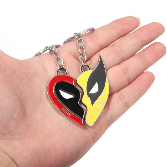 Deadpool and Wolverine Best Friends Keychains